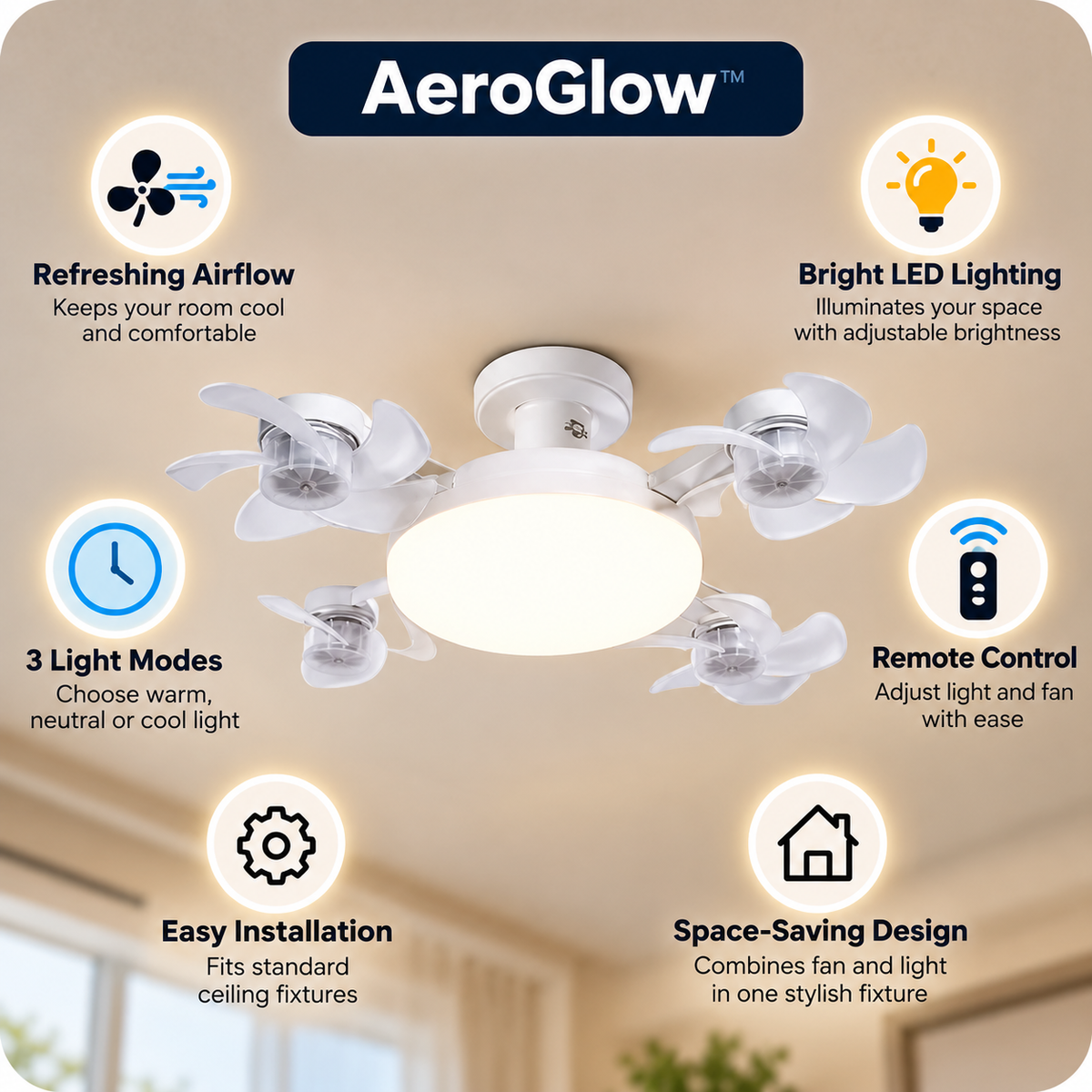 AeroGlow™ | Ceiling Fan Light