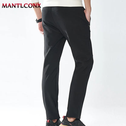 Breathable Men's Casual Pants Quick Dry Straight Elastic Waist Jogger Sweatpants Korean Classic Sport Trousers Plus Size 4XL 5XL