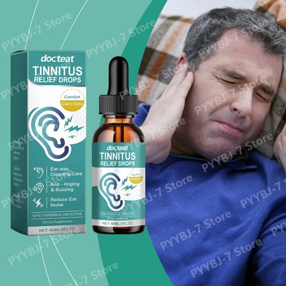 Docteat Tinnitus Relief Drops Helps Reduce Ear Pressure Ear Wax Cleaning Care Supports Normal Ear Function Calm Ears 60 ML